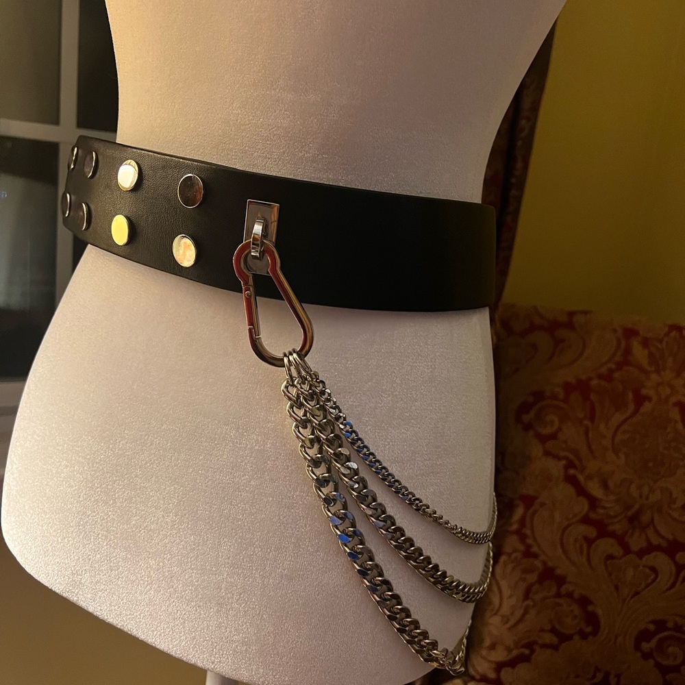 Black Belt with Dramatic Design